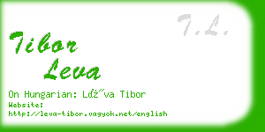 tibor leva business card